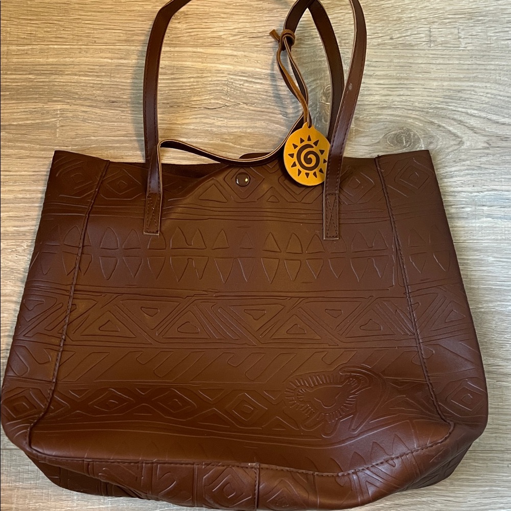 Disney Brown Embossed Tote